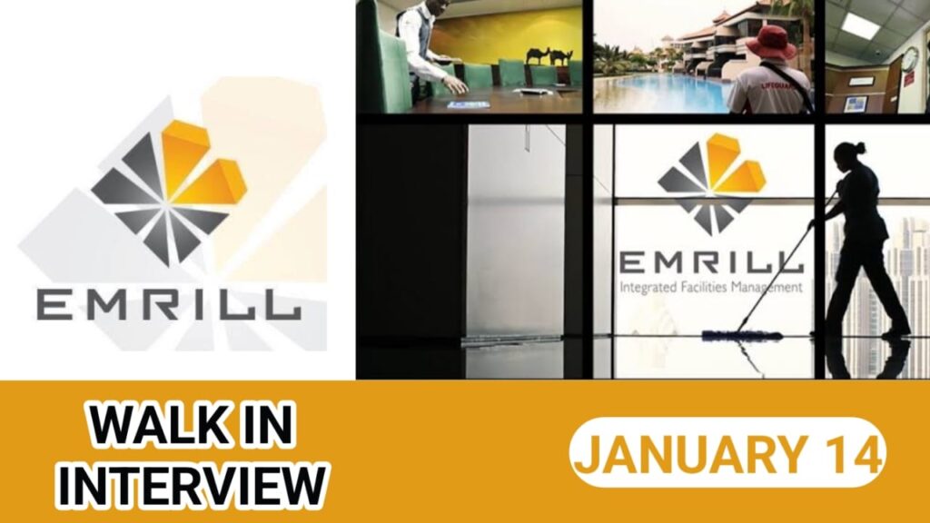 Emrill Services LLC Career 2024 - New Open Day Interview Announced
