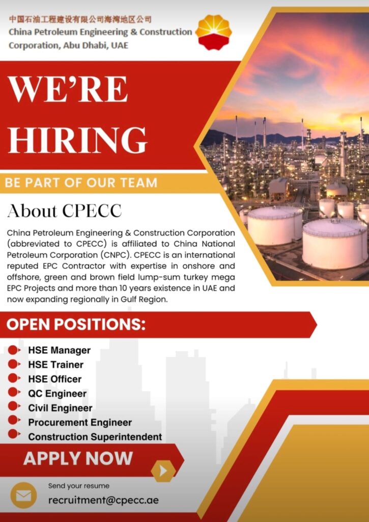 CPECC Careers in UAE