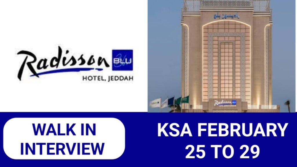 Radisson Blu Careers in Saudi Arabia