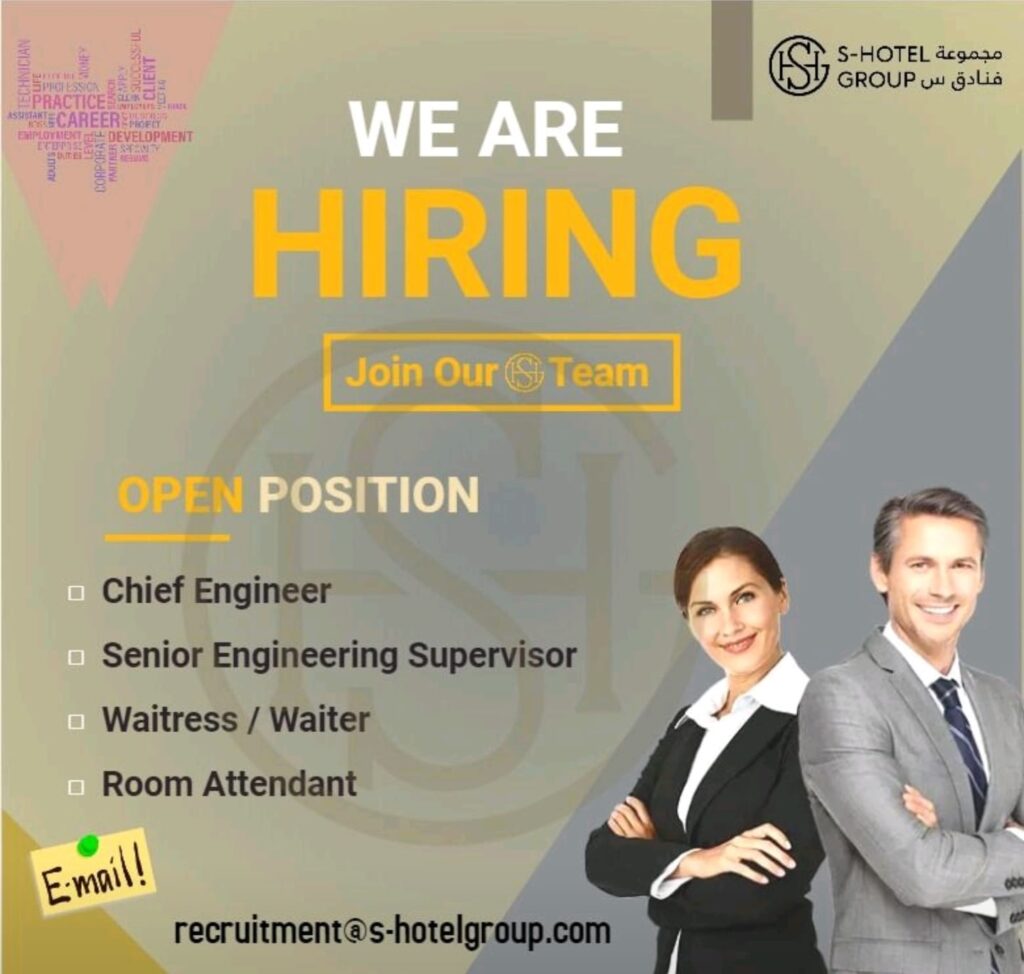 S Hotel Group Careers in UAE