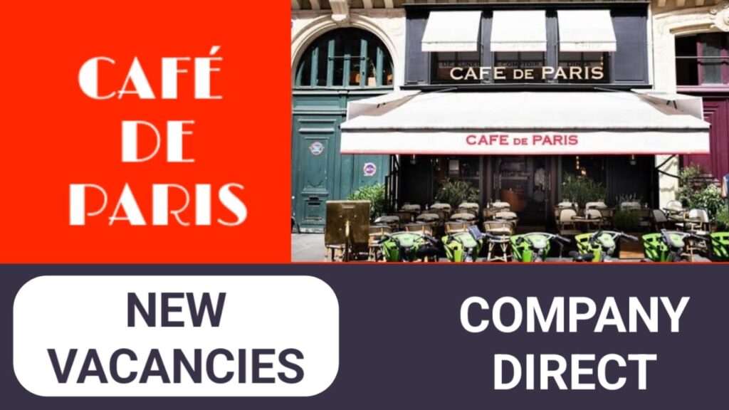 Cafe De Paris Restaurant Careers in Dubai