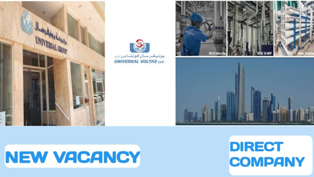 Universal Voltas LLC Careers in UAE | UAE new job vacancies 2024