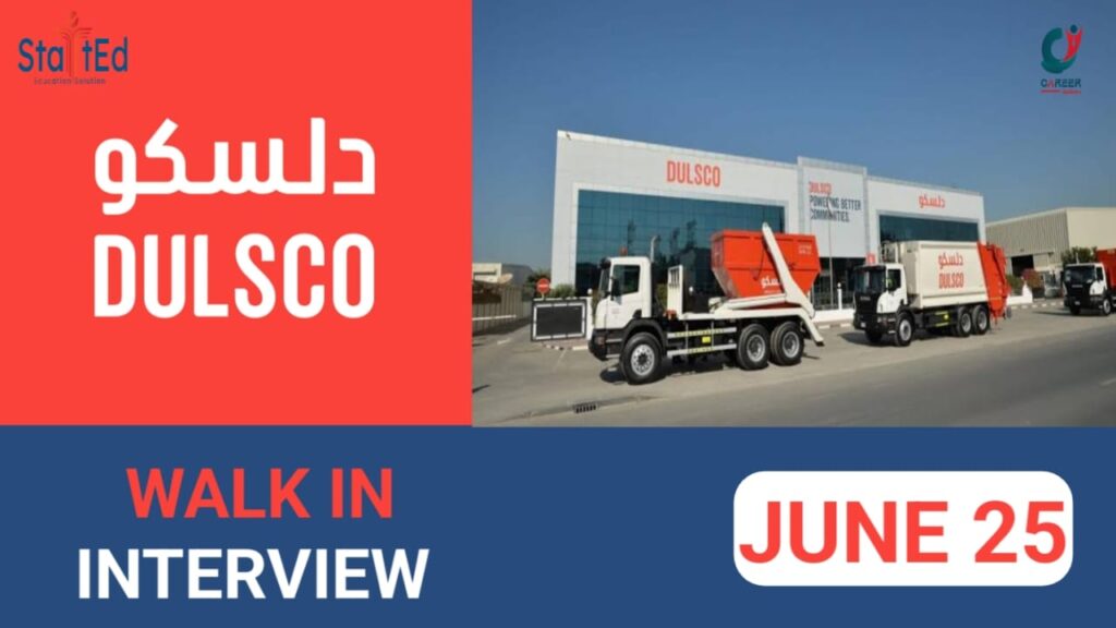 DULSCO WALK IN INTERVIEW IN UAE