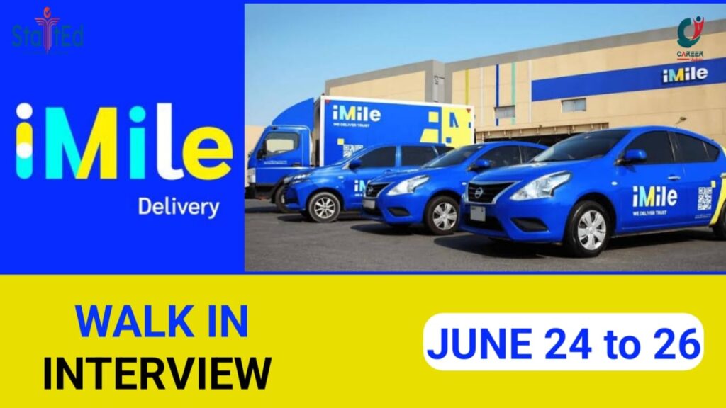 Imile Delivery company announced walk in interview in UAE