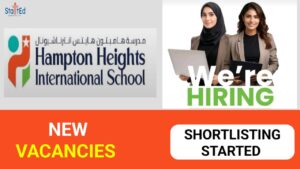 Hampton Heights International School announced new vacancies in Dubai| UAE new job vacancies 2024