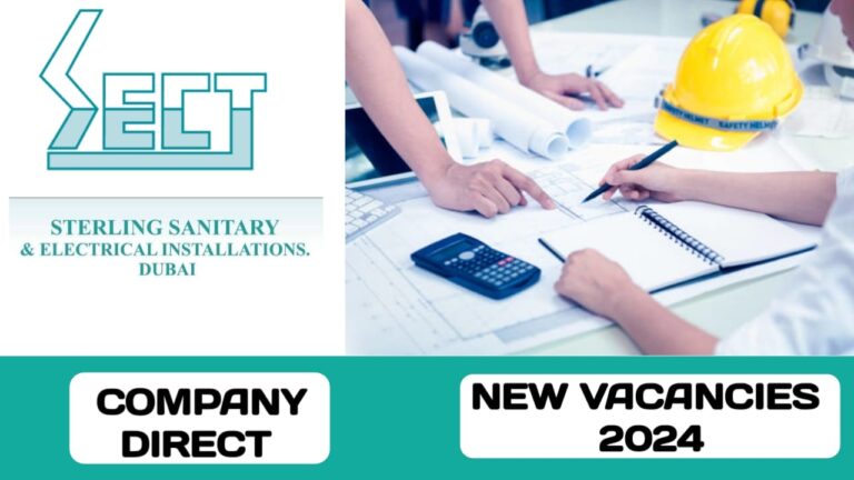 Sterling Sanitary & Electrical Installation Works LLC have vacancies in UAE | New hiring in UAE-2024