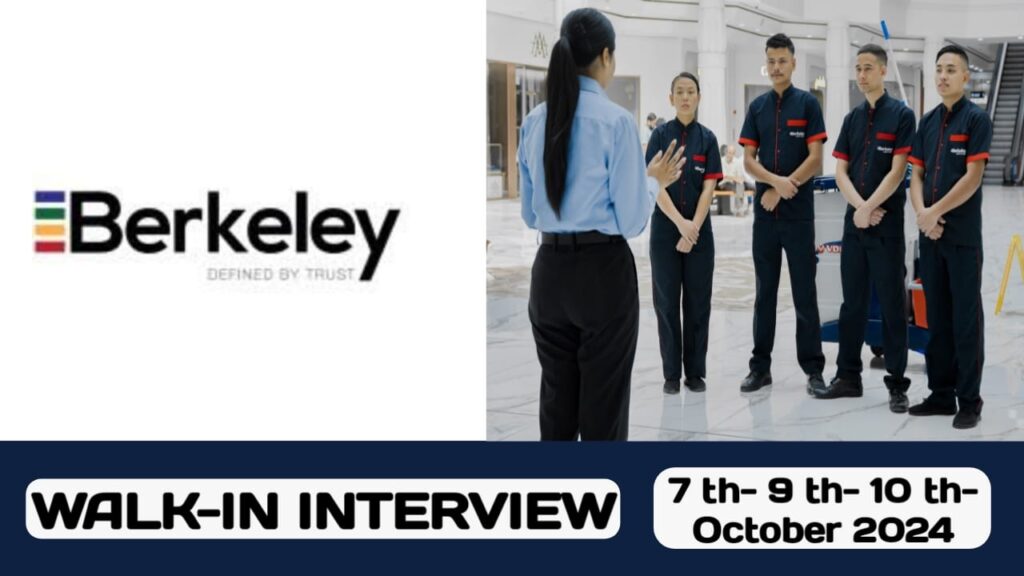 Berkeley Services is conducting walk- in interview in UAE | Latest job hiring in UAE - 2024