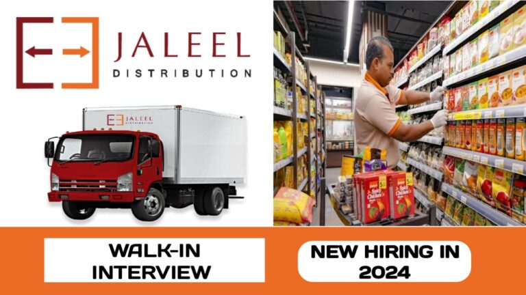 Jaleel Distribution L.L.C is searching for talented individuals in UAE | Latest walk-in interview in UAE -2024