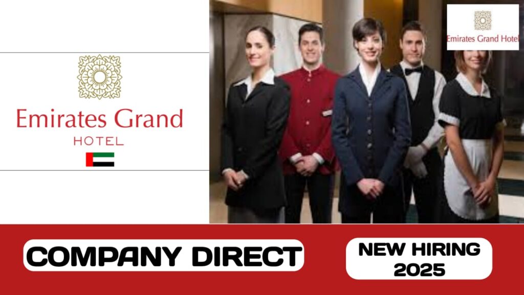 Emirates Grand Hotel have new vacancies in UAE | new job hiring in UAE - 2024