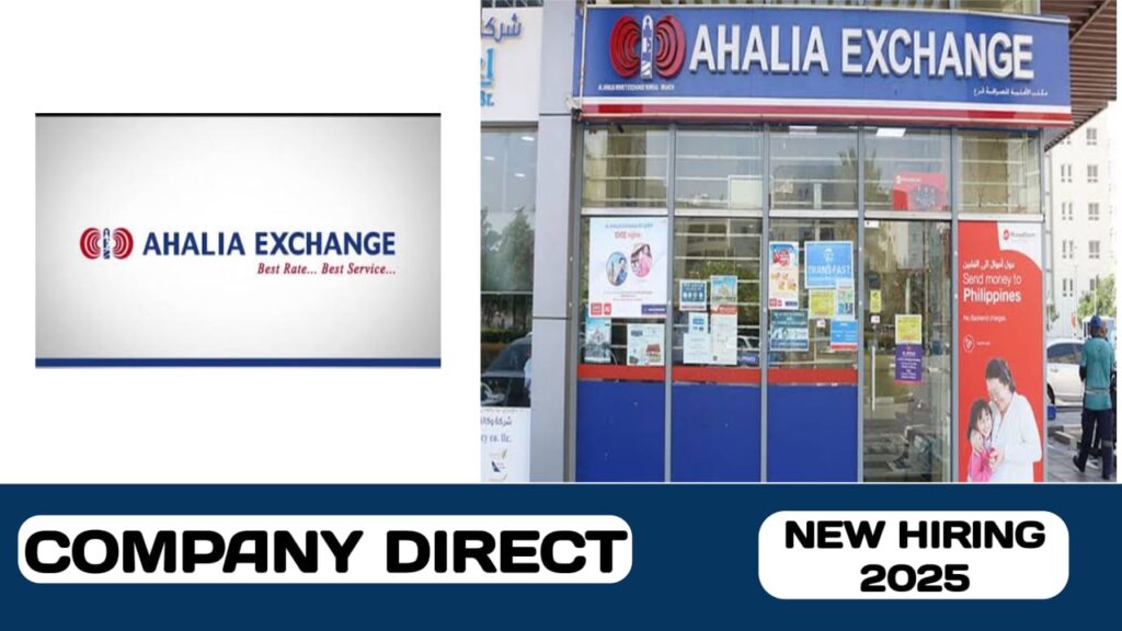 Ahalia Money Exchange Bureau(AEB) have new vacancy in UAE | new job hiring in UAE - 2025