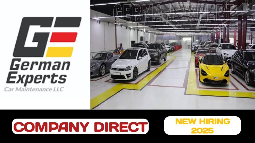 German Experts car maintenance service L. L. C have some new vacancies in UAE | new job hirings in UAE - 2025