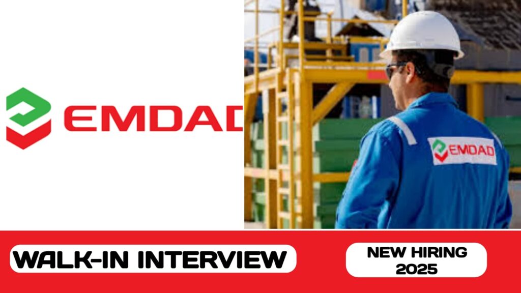 EMDAD L. L. C have walk-in interview in UAE | new job vacancies in UAE - 2025