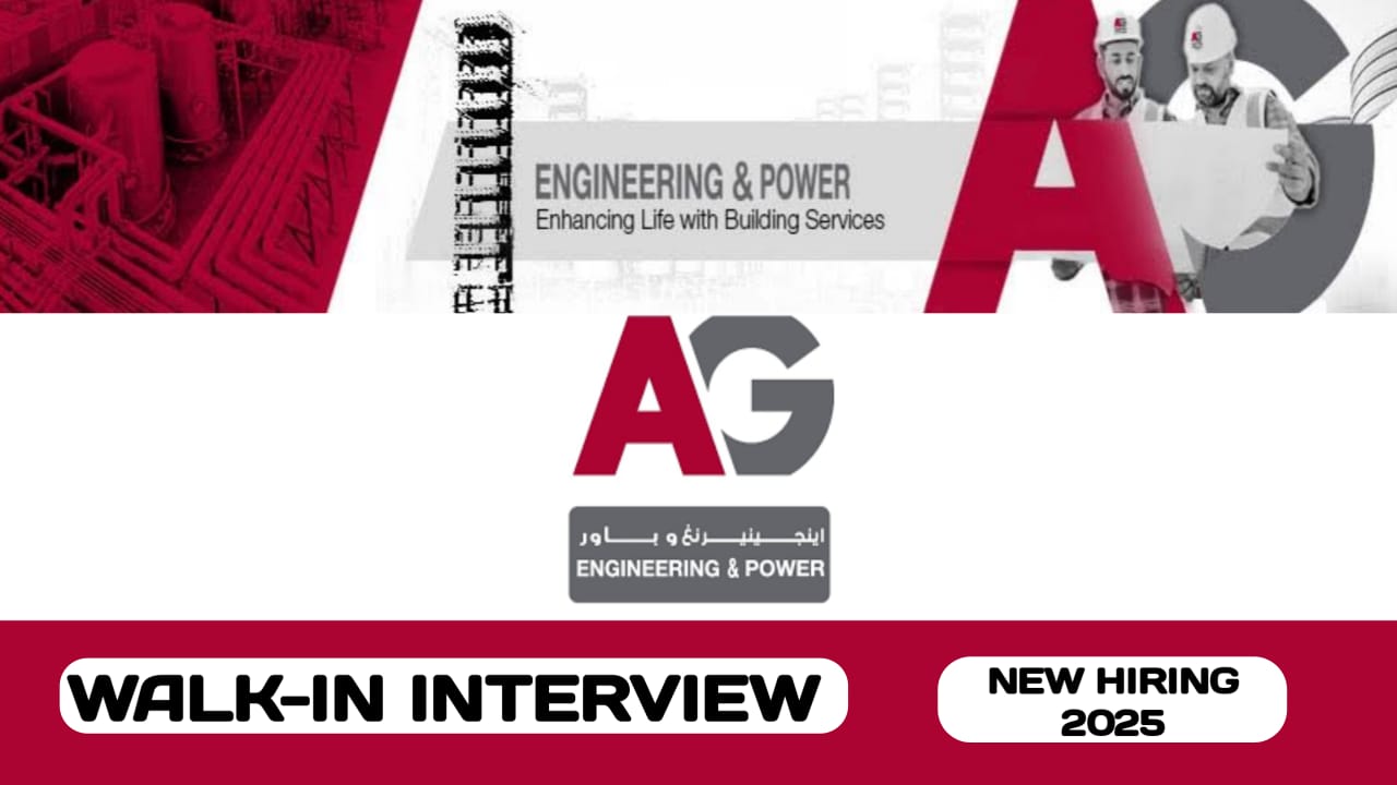 AG Engineering and Power Contracting LLC have walk-in interview in UAE