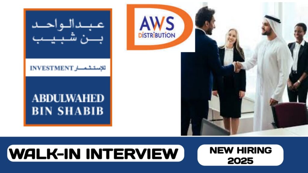 Abdulwahed bin shabib investment group L. L. C have walk-in interview in UAE