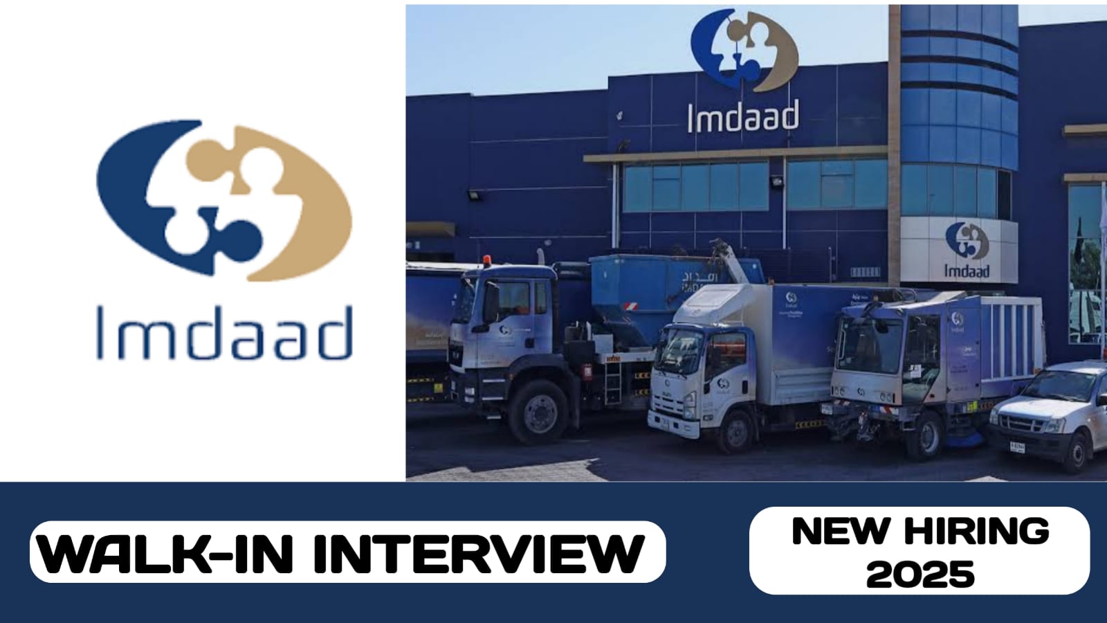 Imdaad is ready to conduct walk- in interview in UAE | new job hiring in UAE - 2025
