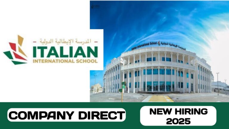 Italian International School have new vacancies in UAE | new job hiring in UAE - 2025
