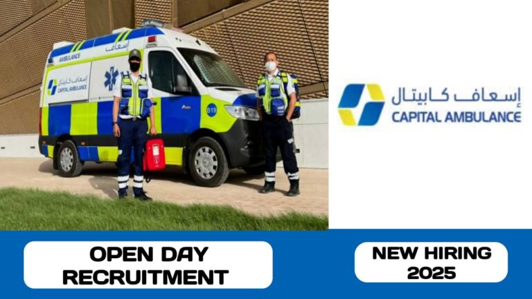 Capital Ambulance have open day recruitment in UAE | new job hiring in UAE - 2025