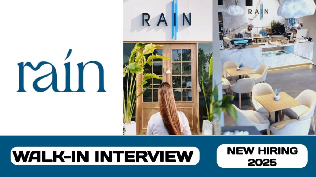 The Rain Café have walk-in interview in UAE | new job vacancies in UAE - 2025