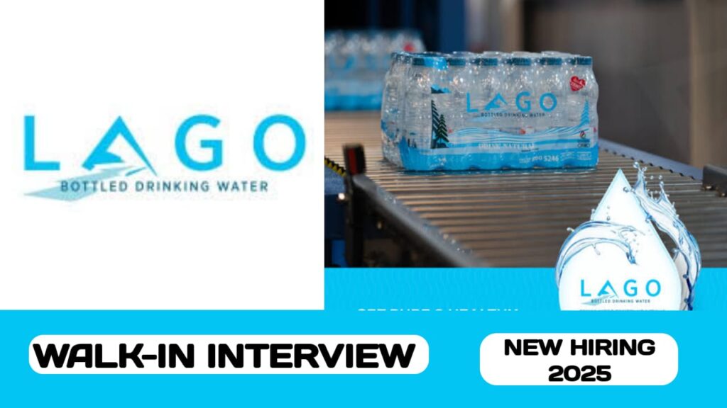 Lago Drinking Water Purification Company have walk-in interview in UAE | new job vacancies in UAE - 2025