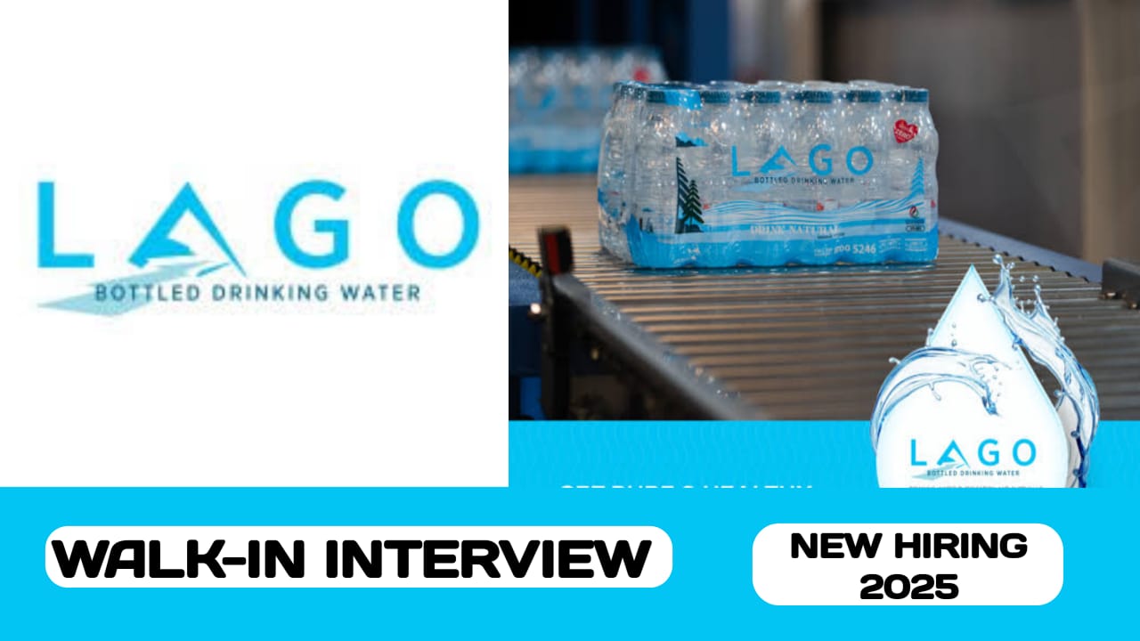 Lago Drinking Water Purification Company have walk-in interview in UAE | new job vacancies in UAE - 2025