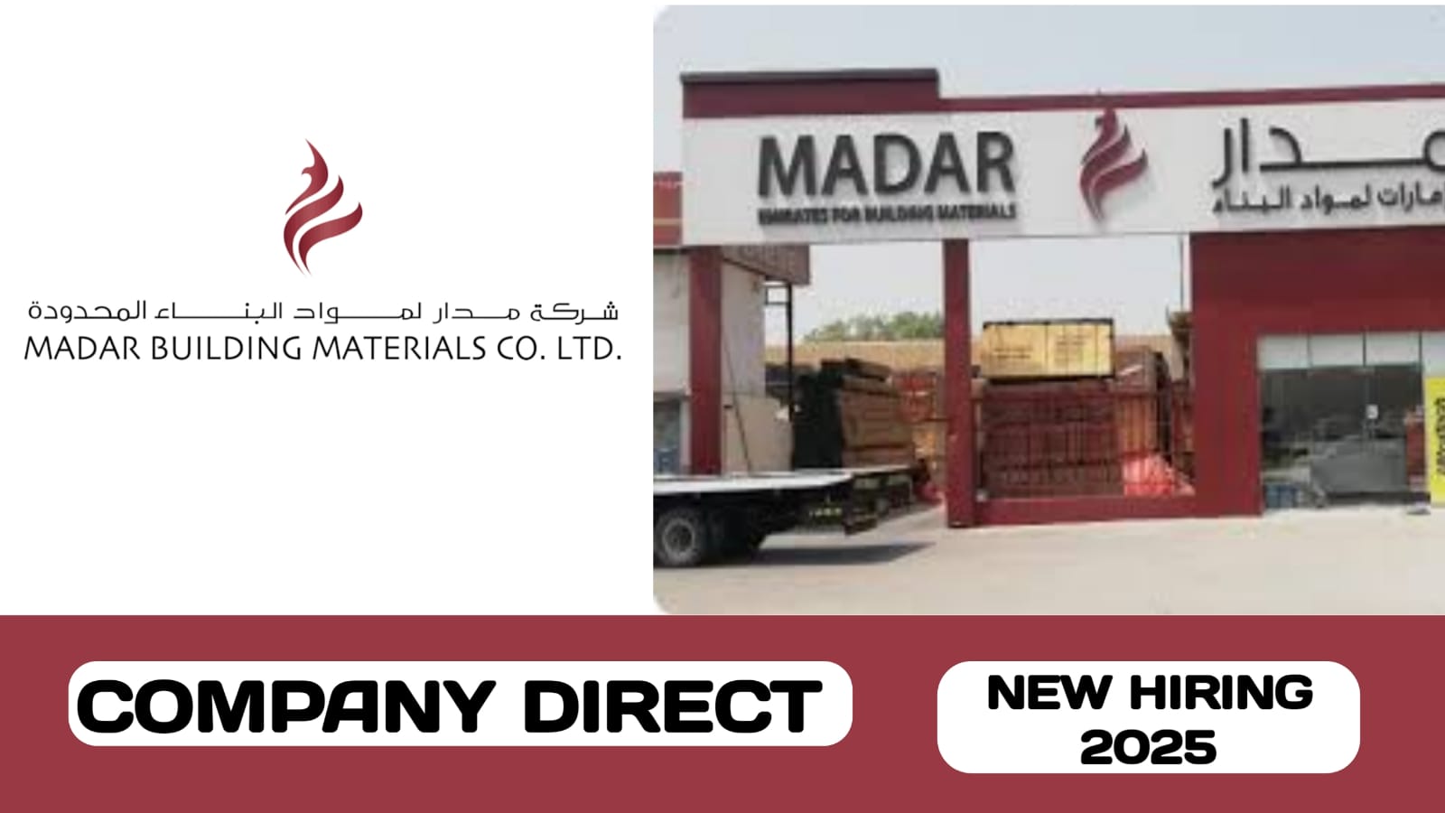 Madar building and construction Co. LLC have new vacancies in UAE | new job hiring in UAE - 2025