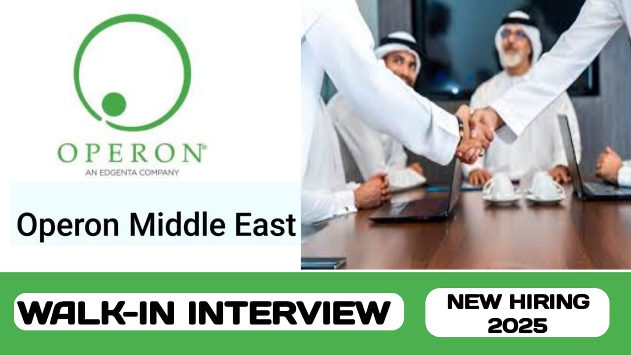Operon Middle East Limited have walk-in interview in UAE | new job vacancies in UAE - 2025