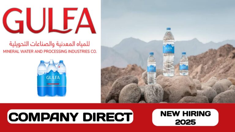 Gulfa Mineral Water and Processing Industries LLC have walk-in interview in UAE | New job hiring in UAE - 2025