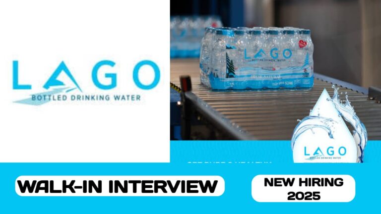 Lago Drinking Water Purification Company have walk-in interview in UAE | new job vacancies in UAE - 2025