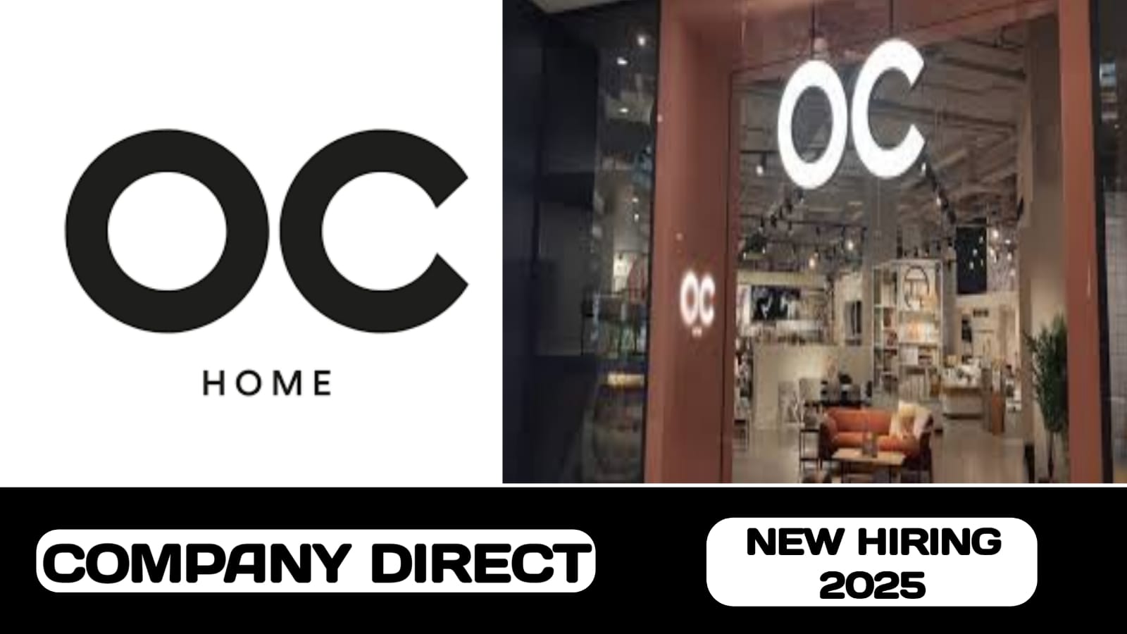 OC Home Furniture have new vacancies in UAE | new job hiring in UAE - 2025