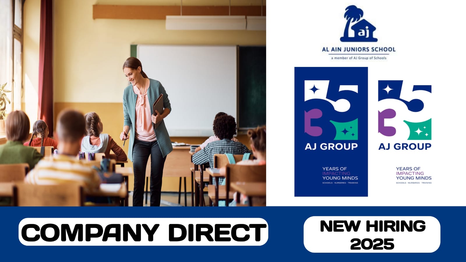 The AJ Group have new vacancies in UAE for the academic year 2025-26 | new job vacancies in UAE