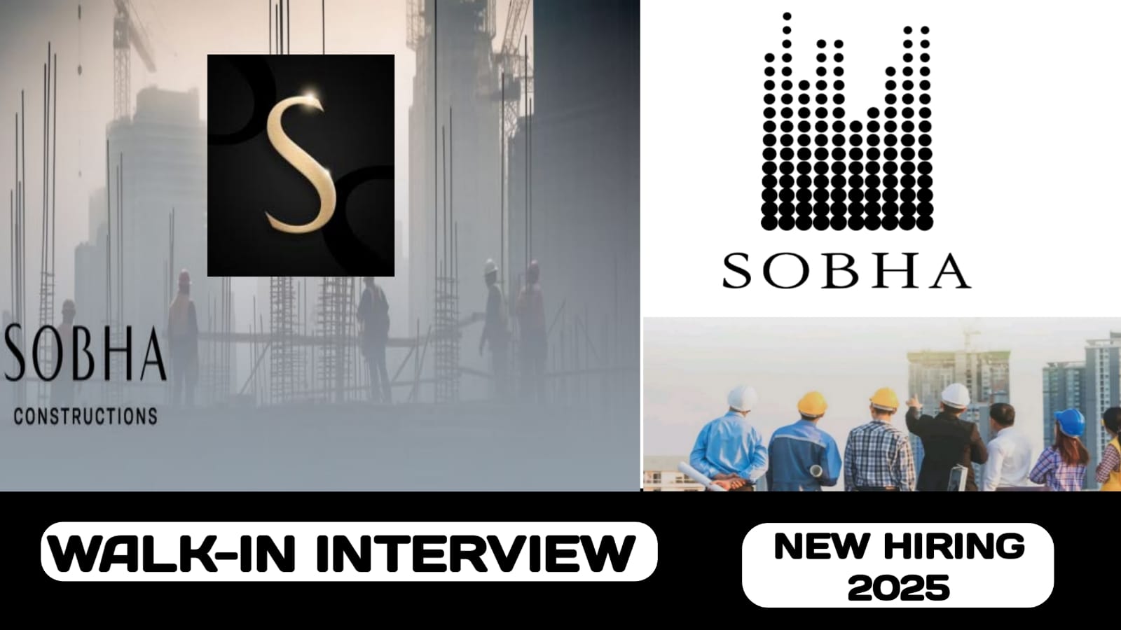 Sobha Construction group have walk-in interview in UAE | Latest job hiring in UAE - 2025