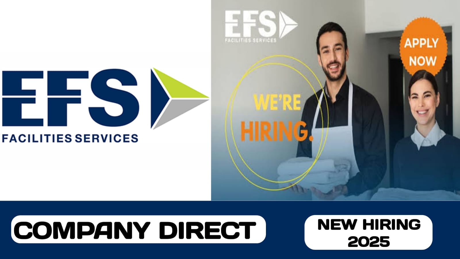 EFS FACILITIES MANAGEMENT SERVICES GROUP IS CONDUCTING WALK-IN INTERVIEW IN UAE | NEW JOB HIRING IN UAE - 2025