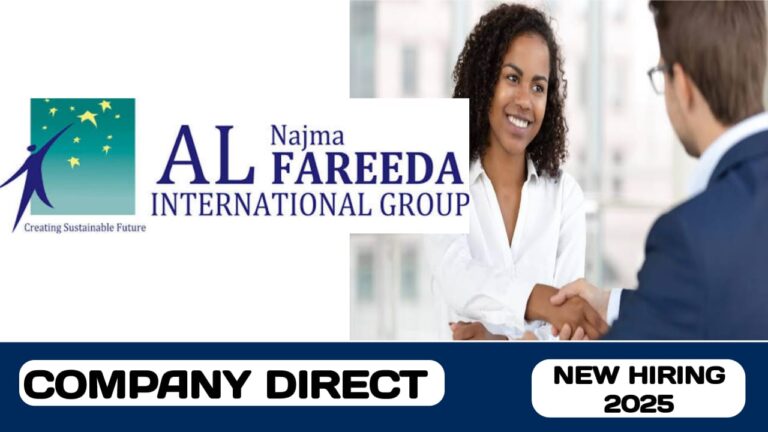 Al Najma Al Fareeda Group have walk-in interview in UAE | new job hiring in UAE - 2025